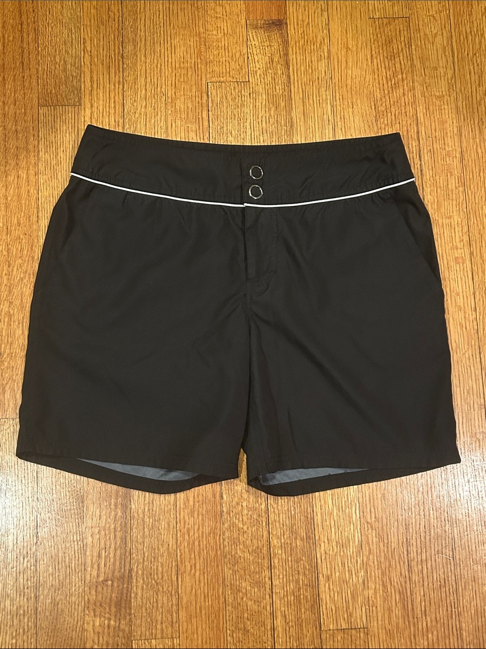 Faded Glory Active Black Shorts with Contrast Trim Size Medium